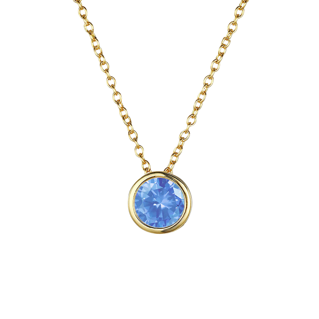 Birthstone Necklace - Draag je kleinkinderen altijd bij je hart