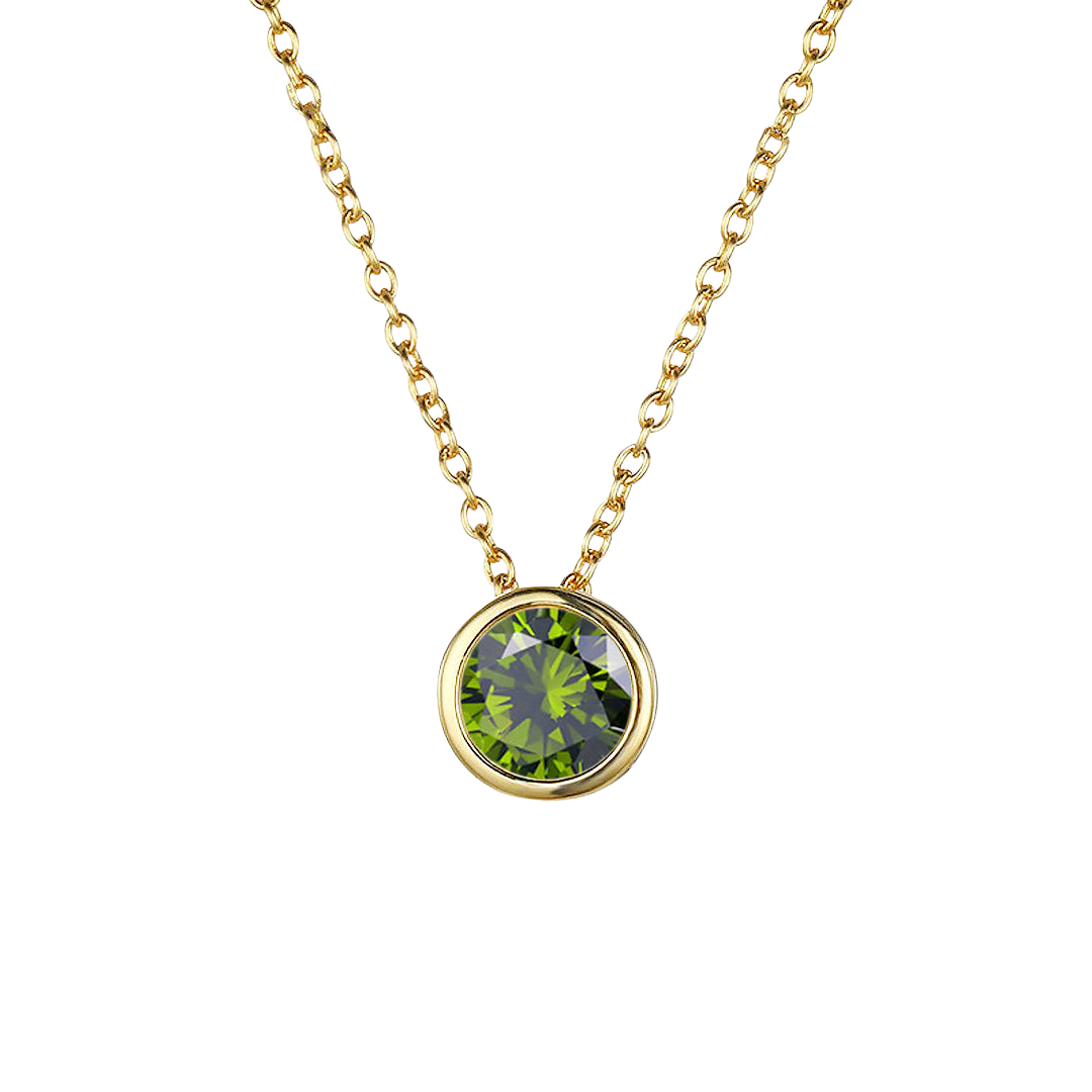 Birthstone Necklace - Draag je kleinkinderen altijd bij je hart