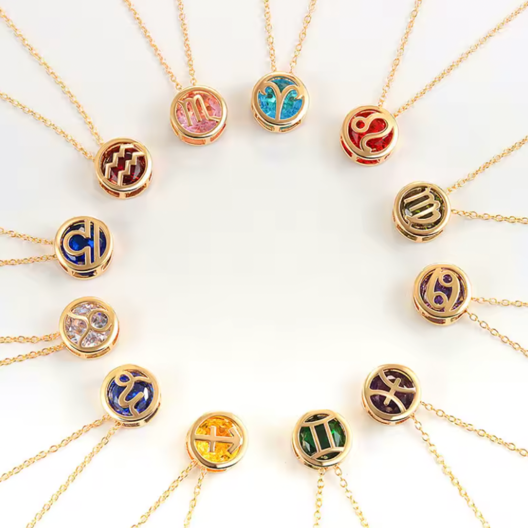 Sterrenbeeld Birthstone Necklace - Draag jouw sterrenbeeld, omarm je identiteit