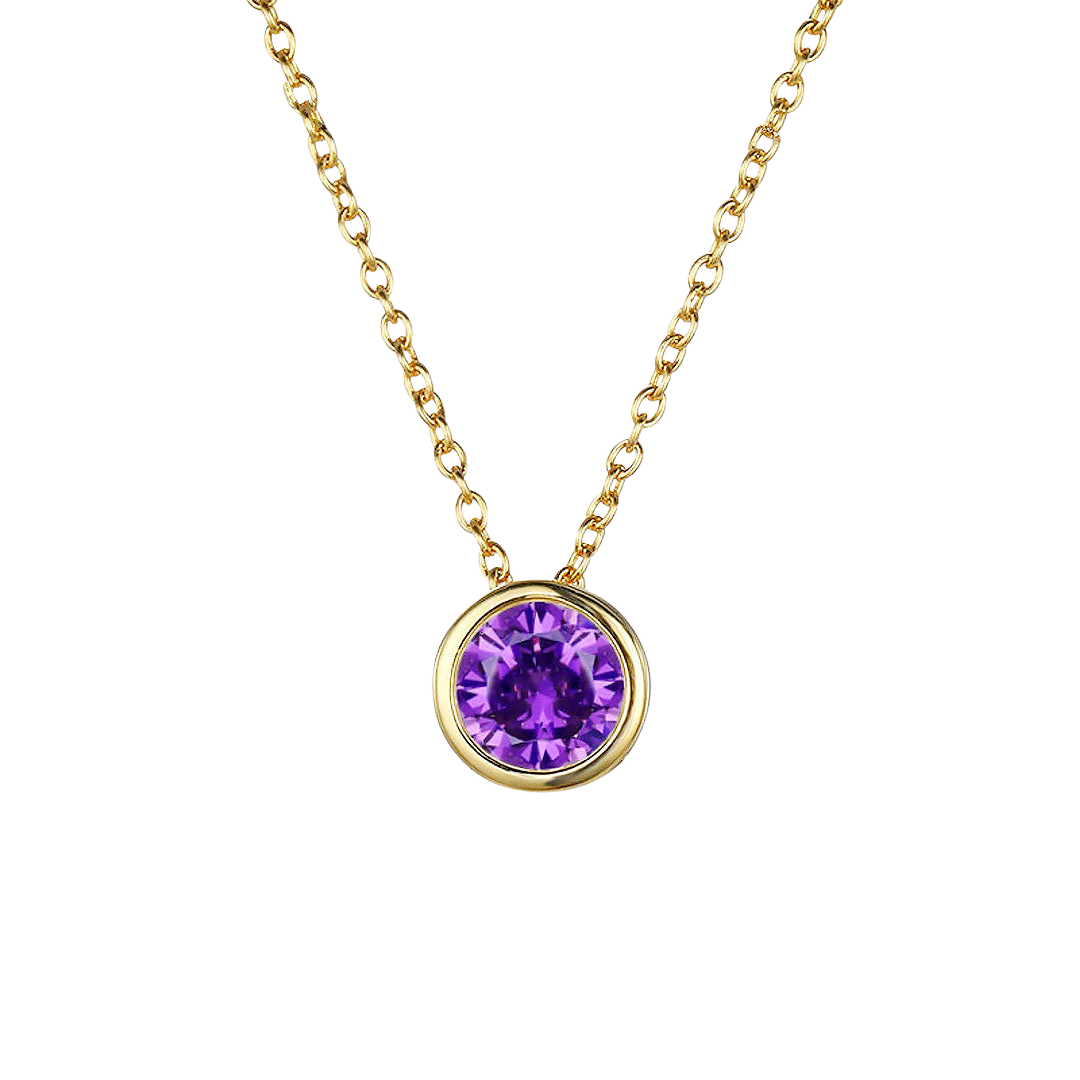 Birthstone Necklace - Draag je kleinkinderen altijd bij je hart