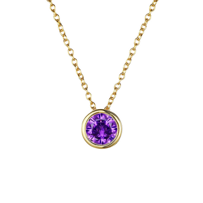 Birthstone Necklace - Draag je kleinkinderen altijd bij je hart