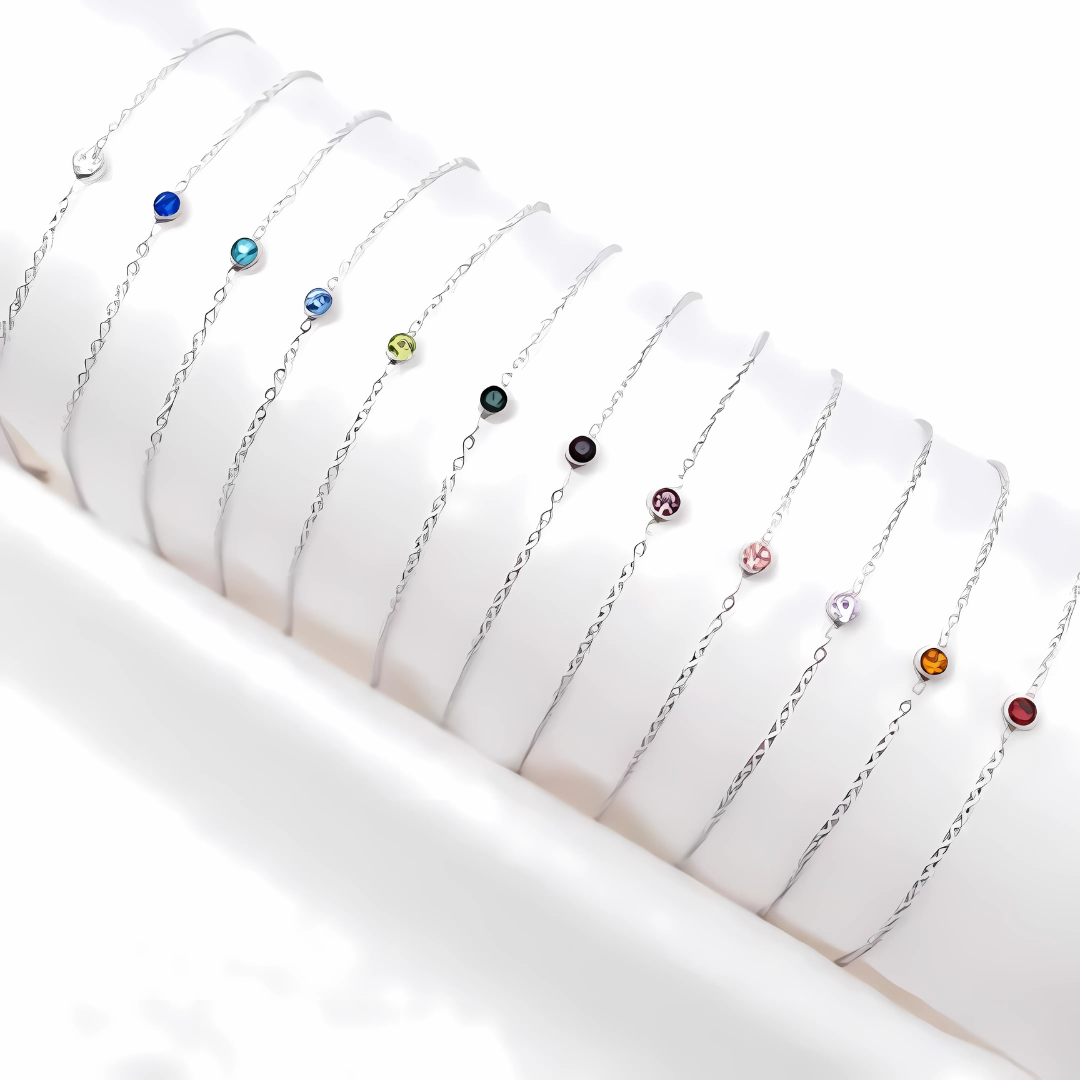 Birthstone Bracelet - Draag je kleinkinderen altijd dichtbij je