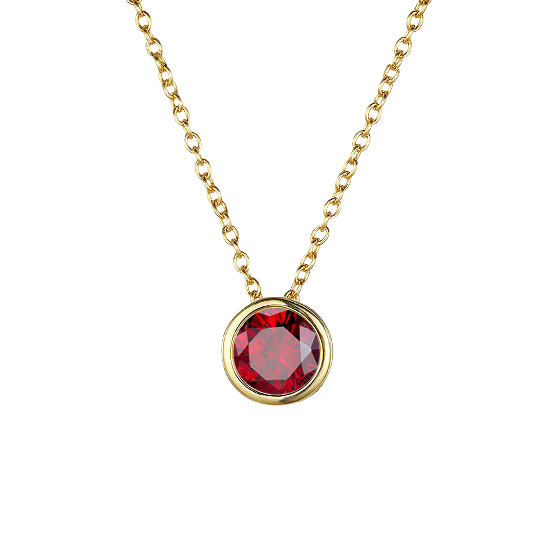 Birthstone Necklace - Draag je kleinkinderen altijd bij je hart