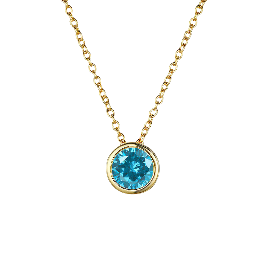 Birthstone Necklace - Draag je kleinkinderen altijd bij je hart