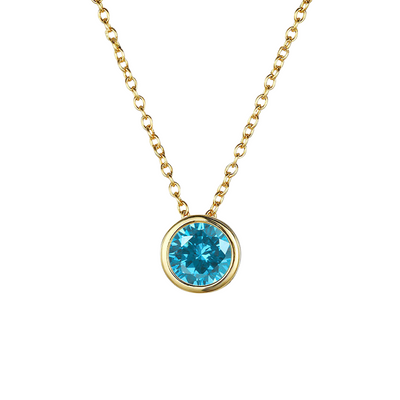 Birthstone Necklace - Draag je kleinkinderen altijd bij je hart