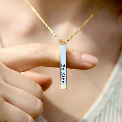 Be Kind...of a bi♡ch Ketting - Elke dag meer zelfvertrouwen, draag jouw kracht om je nek
