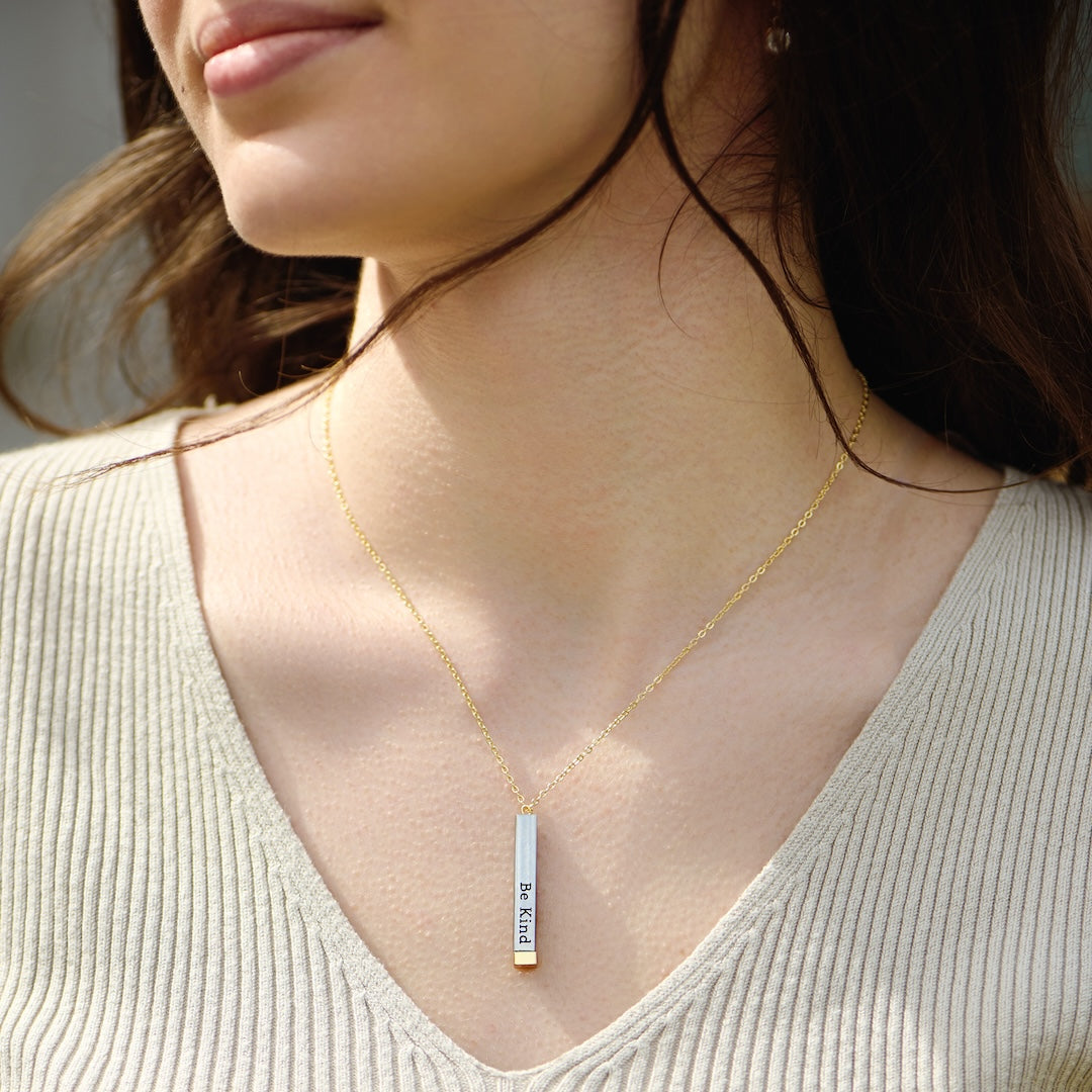 Be Kind...of a bi♡ch Ketting - Elke dag meer zelfvertrouwen, draag jouw kracht om je nek