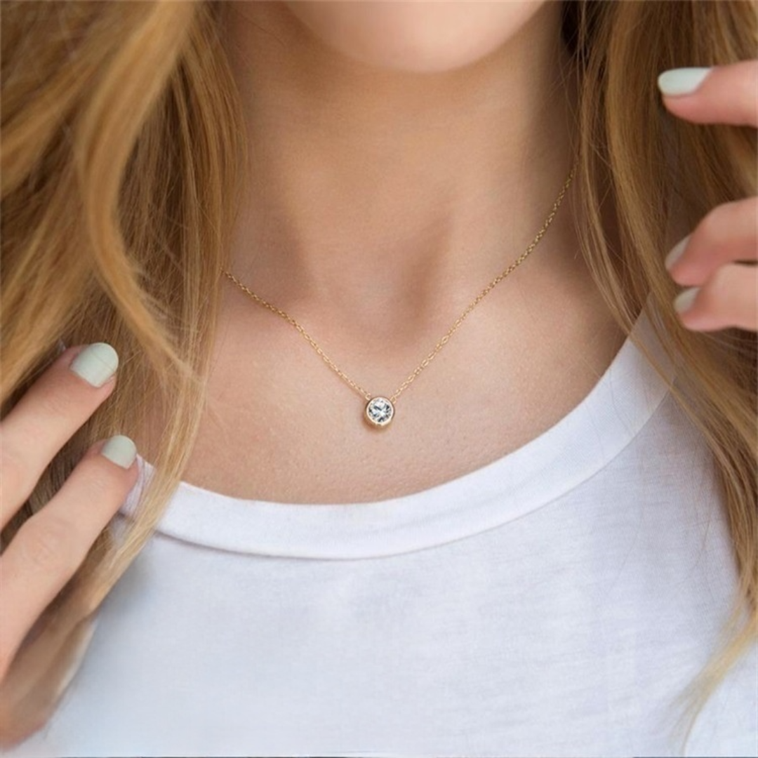 Birthstone Necklace - Draag je kleinkinderen altijd bij je hart